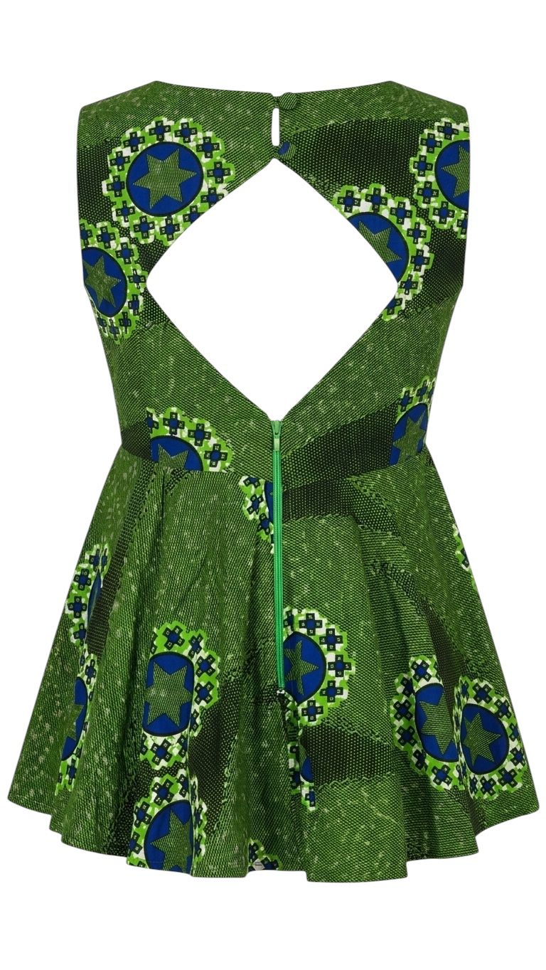 Robe Astria en wax 100% coton