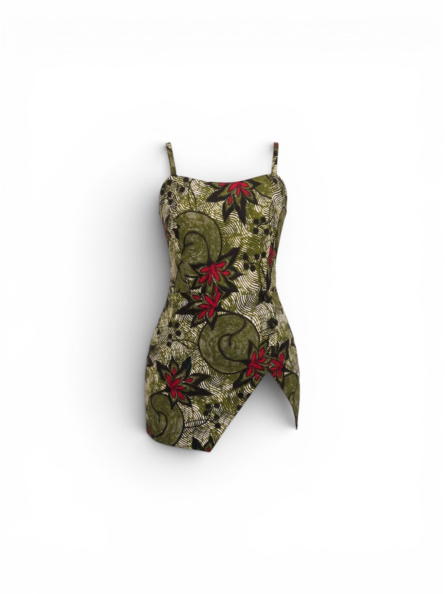Robe Verve en wax 100% coton