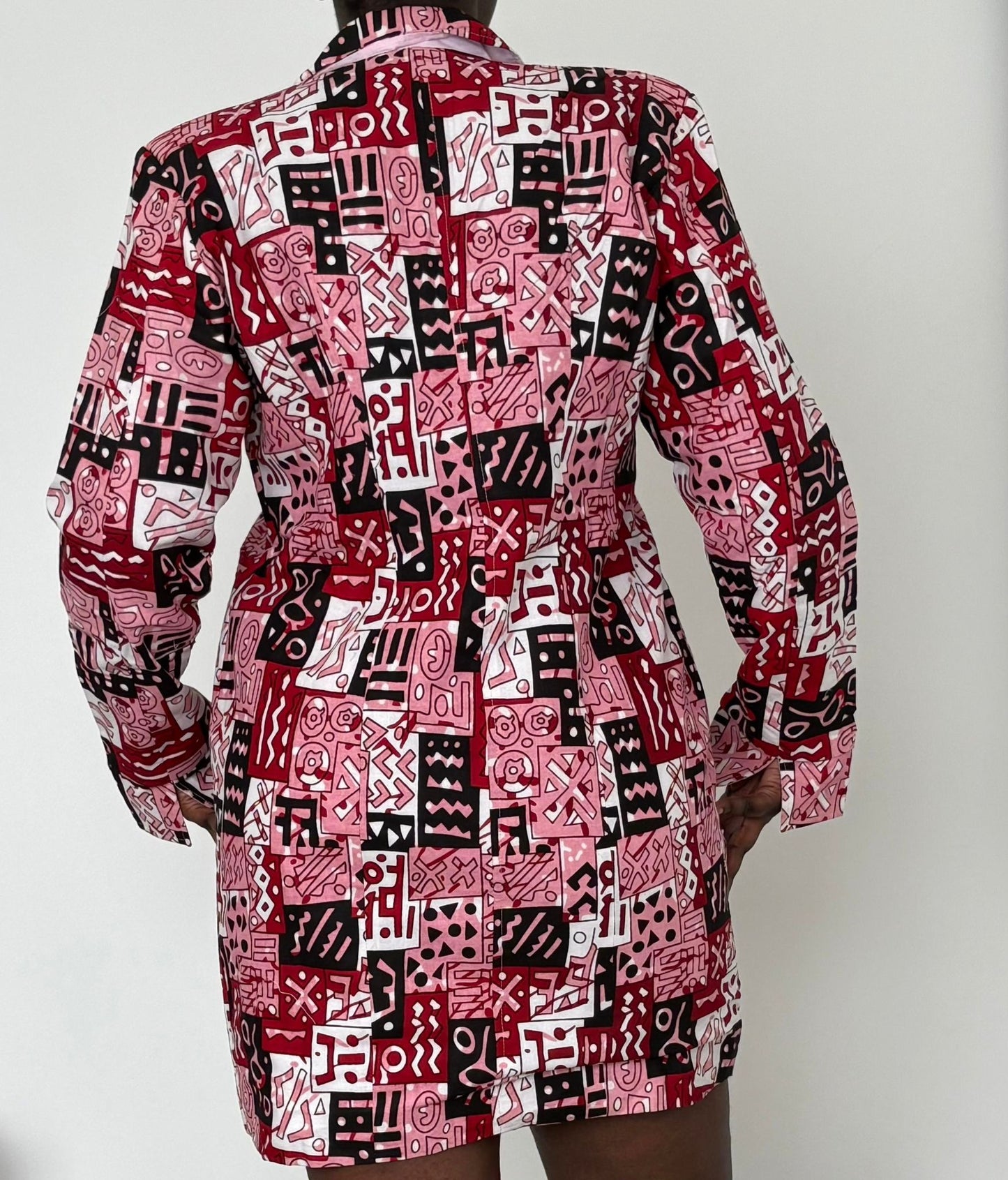 Blazer Mosaïque en wax 100% coton