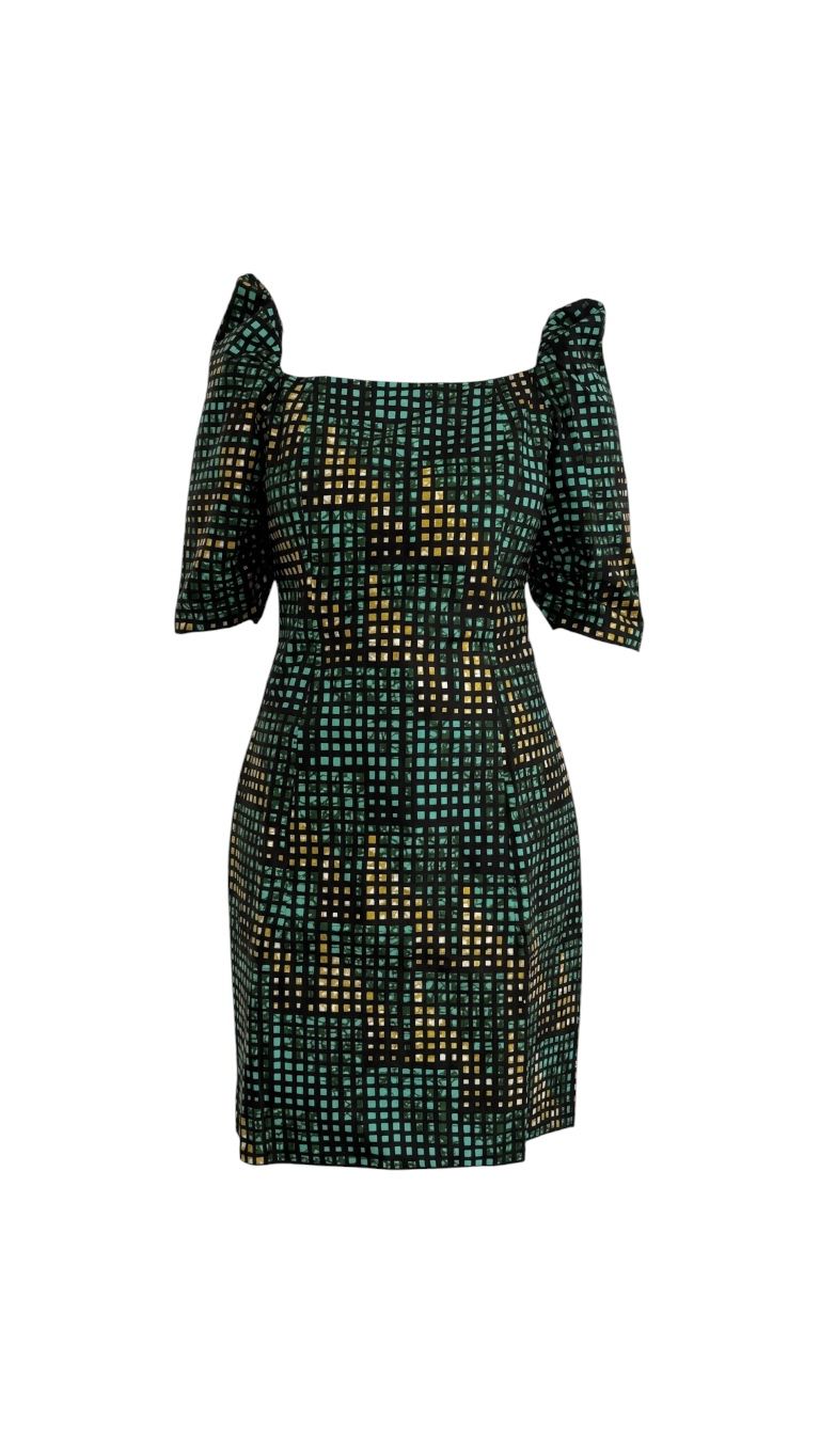 Robe Jade impérial en wax 100% coton