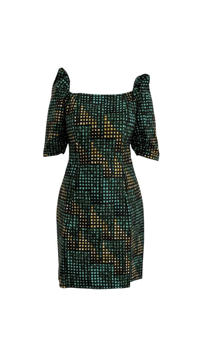 Robe Jade impérial en wax 100% coton