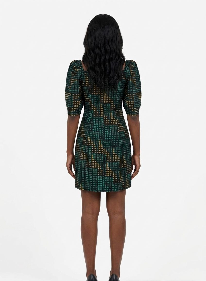 Robe Jade impérial en wax 100% coton