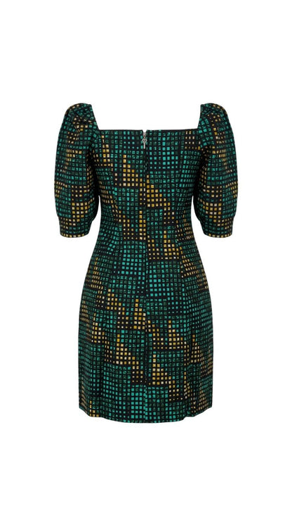 Robe Jade impérial en wax 100% coton