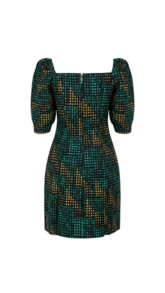 Robe Jade impérial en wax 100% coton