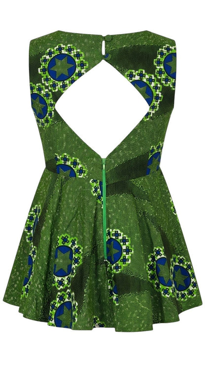 Robe Astria en wax 100% coton