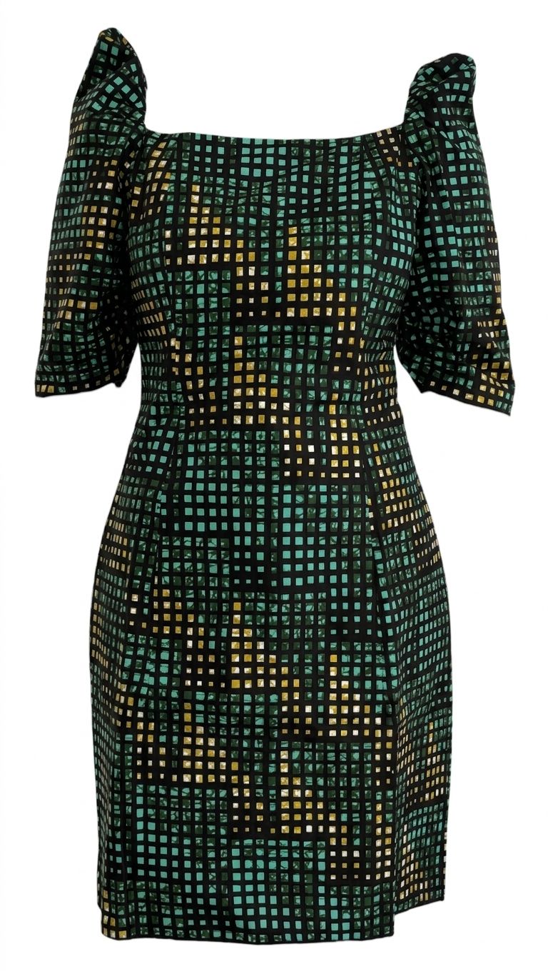 Robe Jade impérial en wax 100% coton