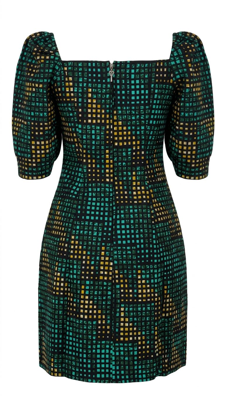 Robe Jade impérial en wax 100% coton